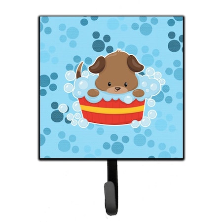 Jensendistributionservices Puppy Taking a Bath Leash or Key Holder MI1721198